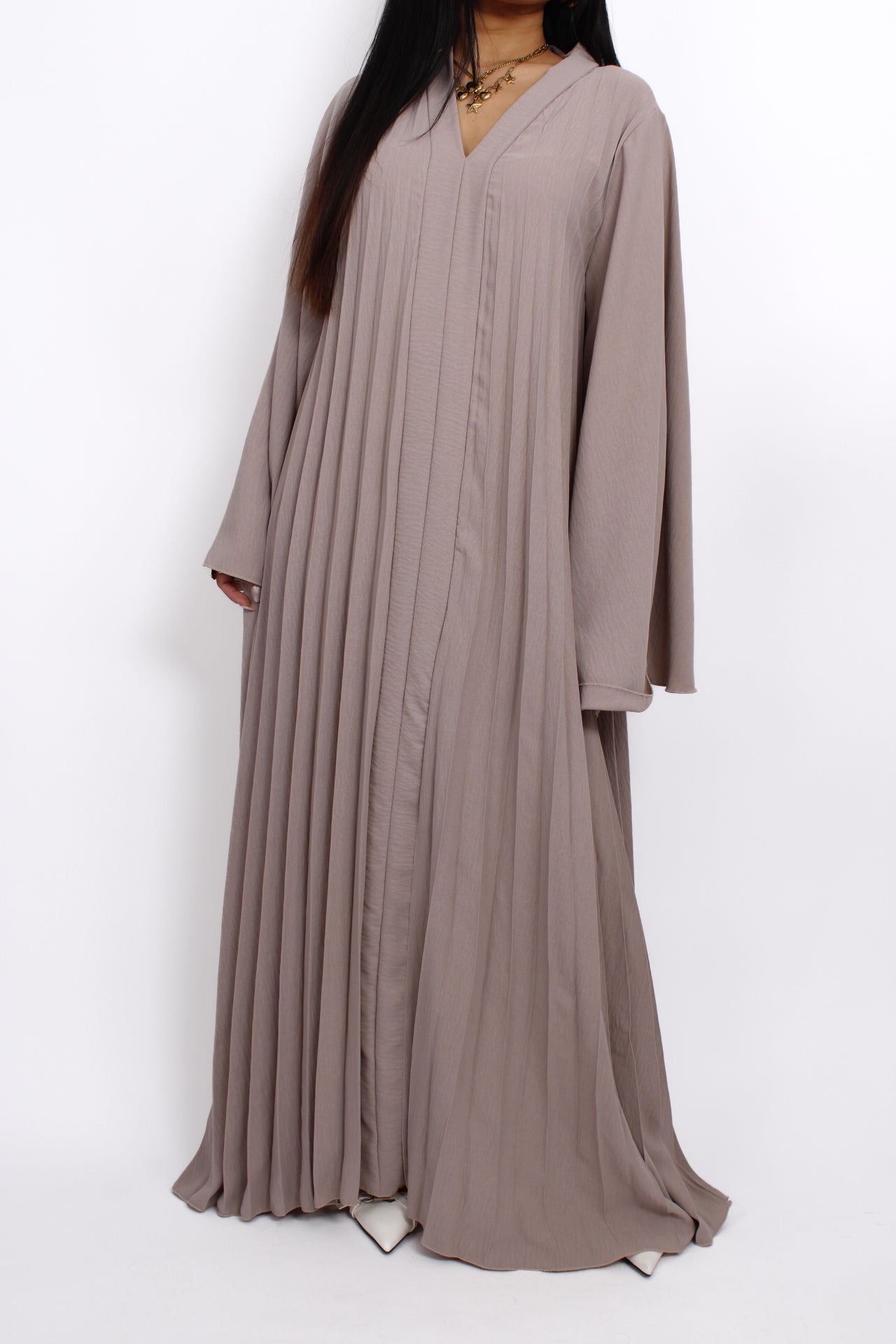 DUNYA DRESS - TAUPE