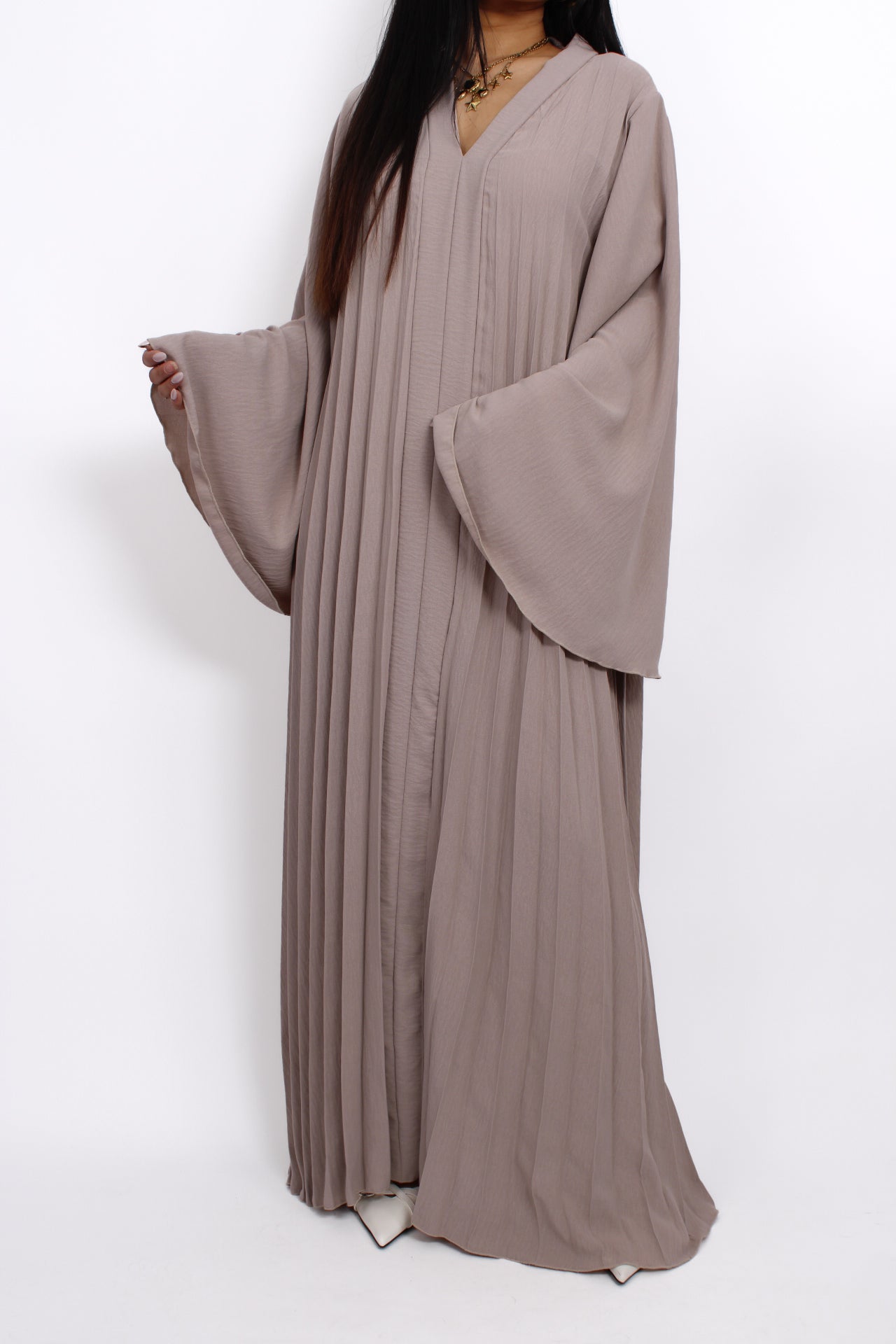 DUNYA DRESS - TAUPE