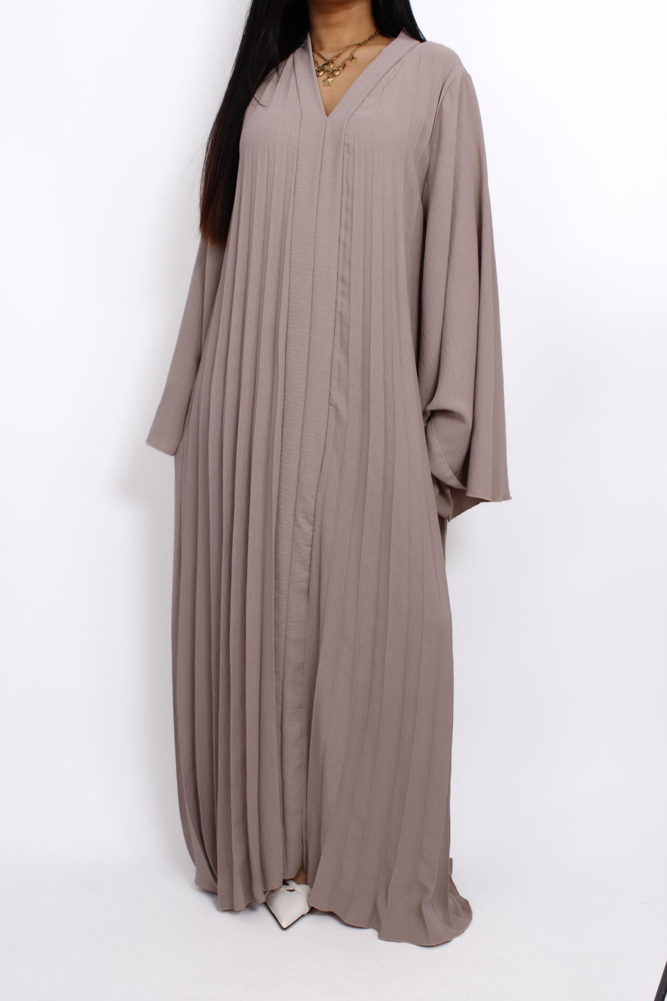 DUNYA DRESS - TAUPE