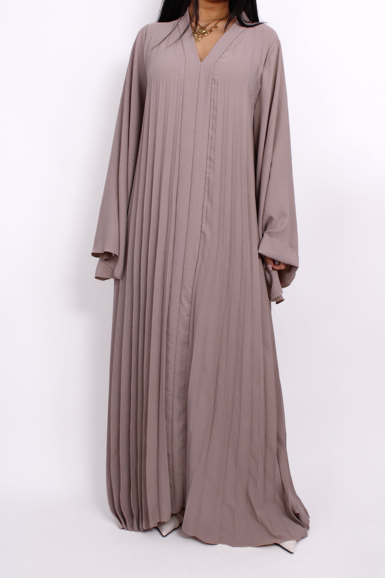 DUNYA DRESS - TAUPE