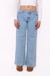 LOW WAIST WIDE LEG JEANS 3013 - DENIM