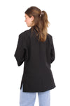 OVERSIZED BLAZER SHORT SLEEVE - BLACK
