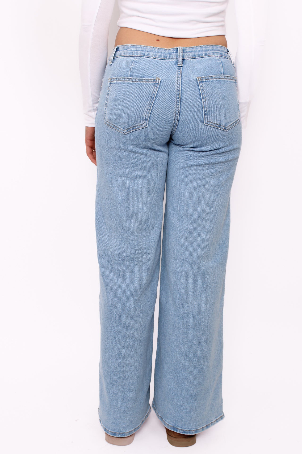 LOW WAIST WIDE LEG JEANS 3013 - DENIM