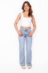 ''TALL'' WIDE LEG JEANS 3636-1 - DENIM