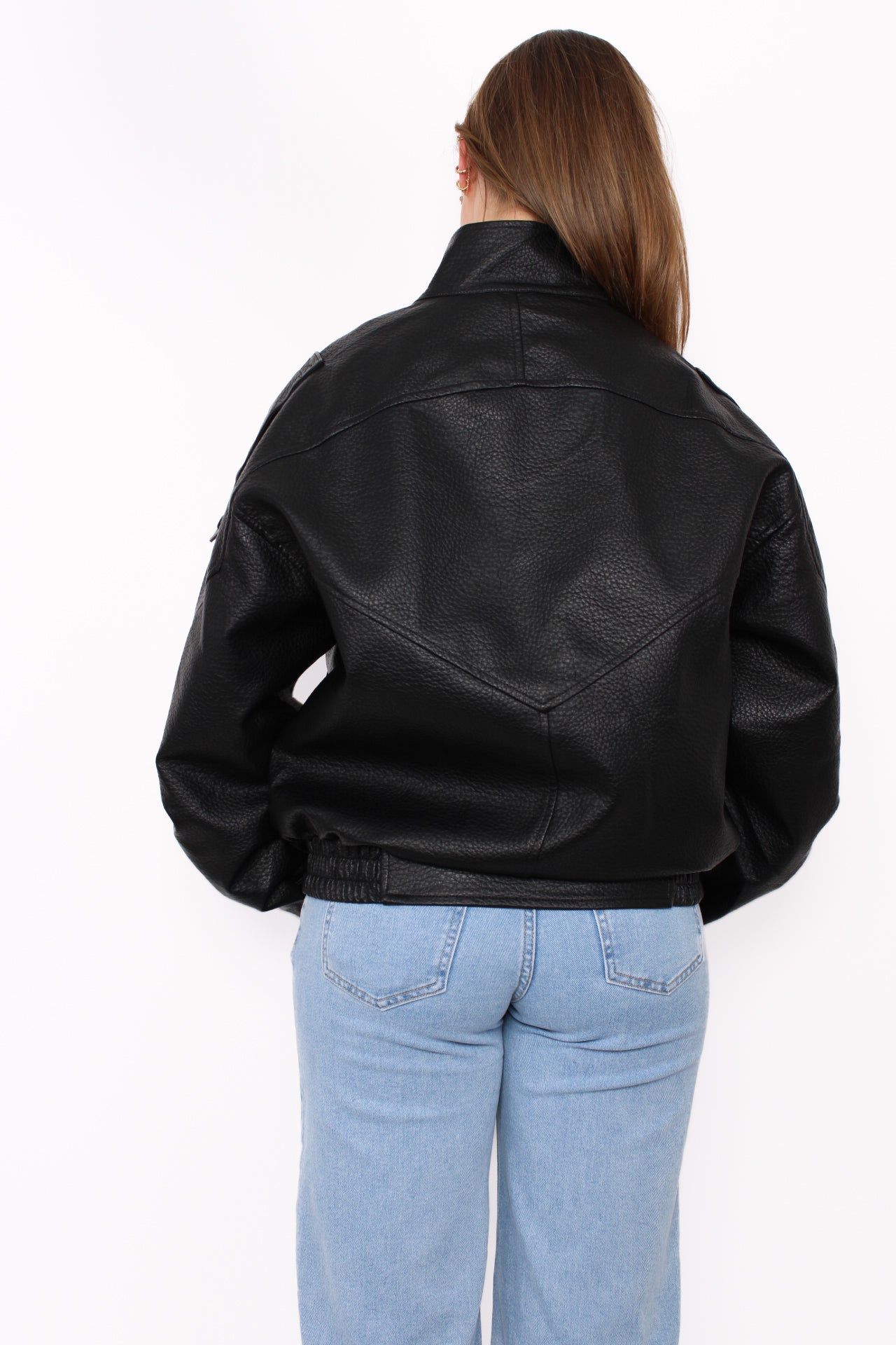 ZARA LEATHER JACKET - BLACK