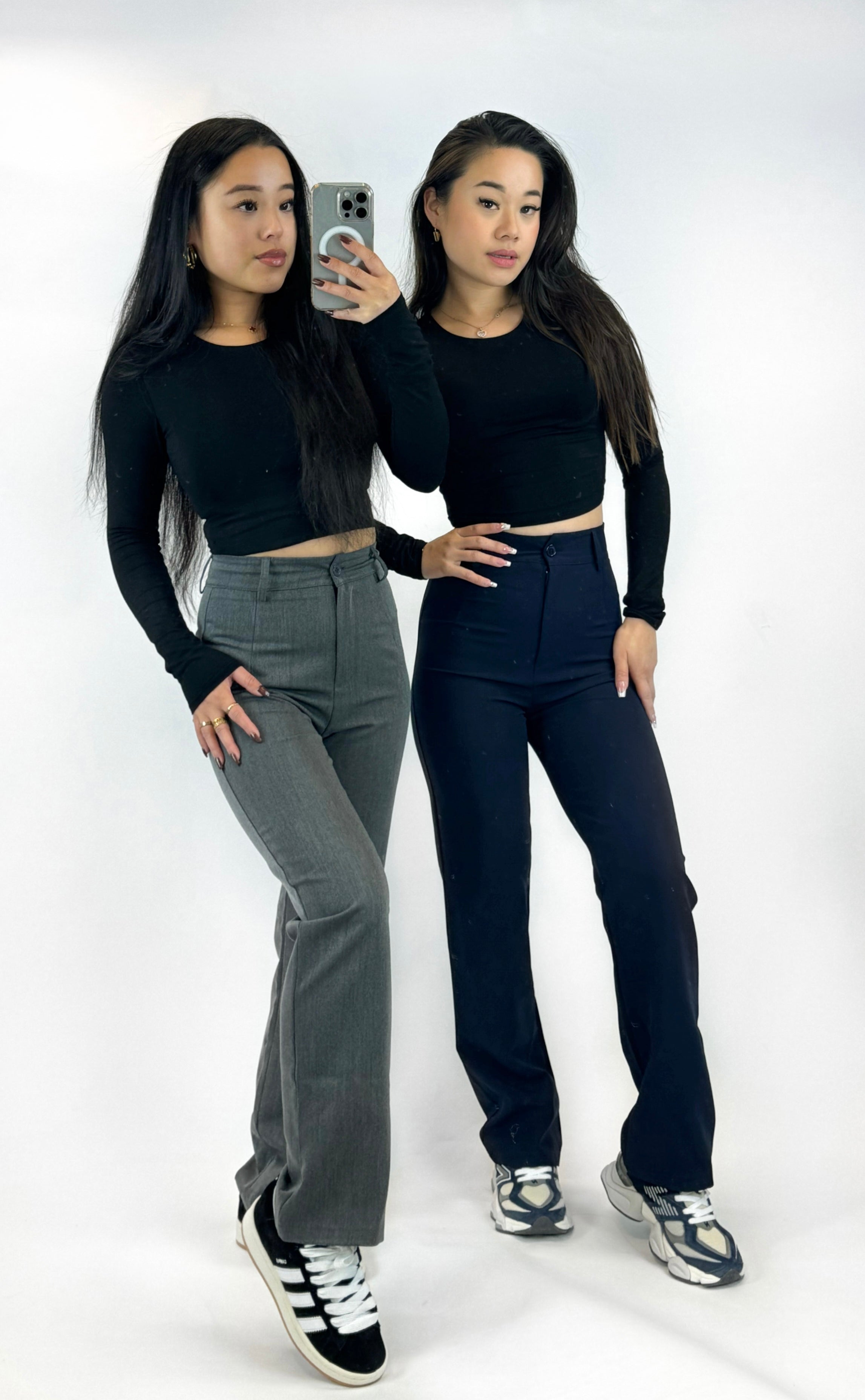 '' PETITE '' 'ISABELLA PANTS - NAVY