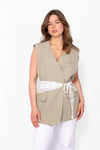 LACE SCARF GILET