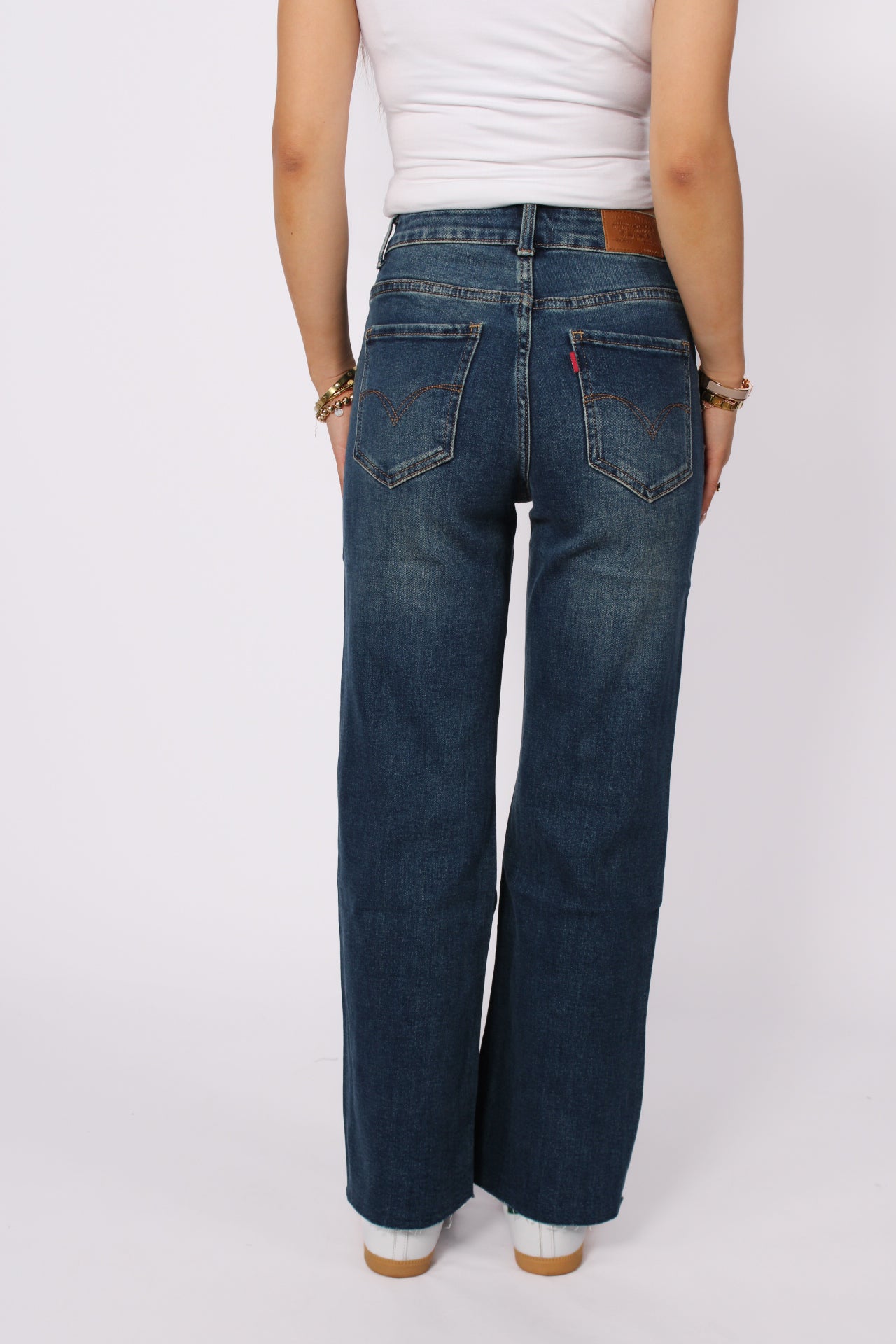 ''PETITE'' STRAIGHT LEG JEANS 128 - DARK DENIM