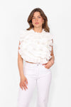 PLEATED BACKLESS TOP