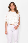 PLEATED BACKLESS TOP