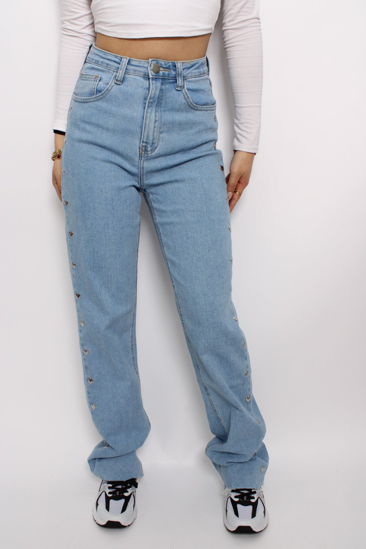 ALL OVER HEARTS JEANS 3055 - DENIM