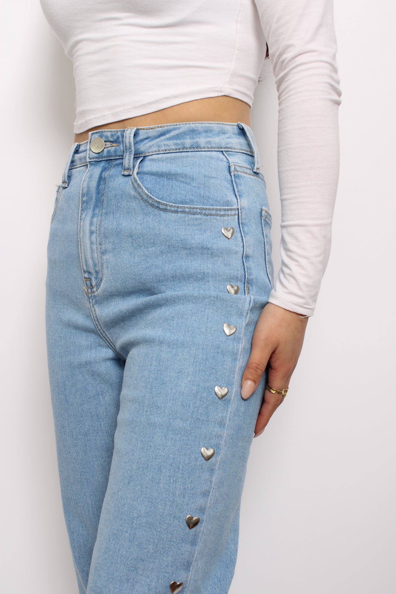 ALL OVER HEARTS JEANS 3055 - DENIM
