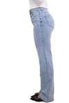 ''PLUSSIZE TALL'' GOODIES WIDE LEG JEANS - LIGHT DENIM
