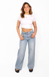 ''PLUSSIZE'' WIDE LEG JEANS 0226-1