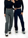 '' PETITE '' 'ISABELLA PANTS - NAVY