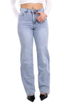 ''PLUSSIZE TALL'' GOODIES WIDE LEG JEANS - LIGHT DENIM