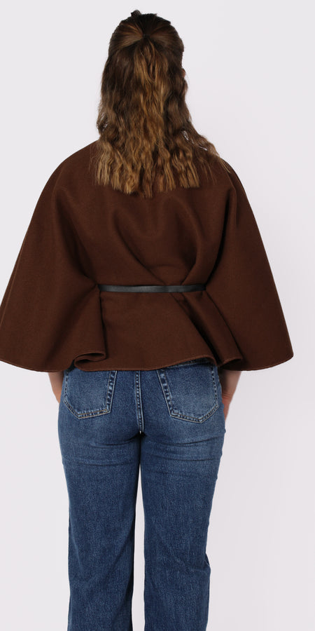PONCHO - BROWN