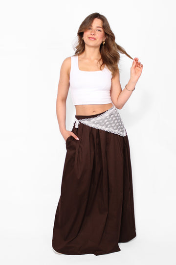 ROMANTIC LACE MAXI SKIRT