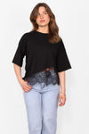 CAUGHT FEELINGS LACE TEE