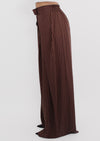 MADISON PINSTRIPE TROUSER - BROWN