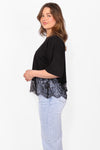 CAUGHT FEELINGS LACE TEE