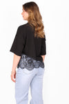 CAUGHT FEELINGS LACE TEE