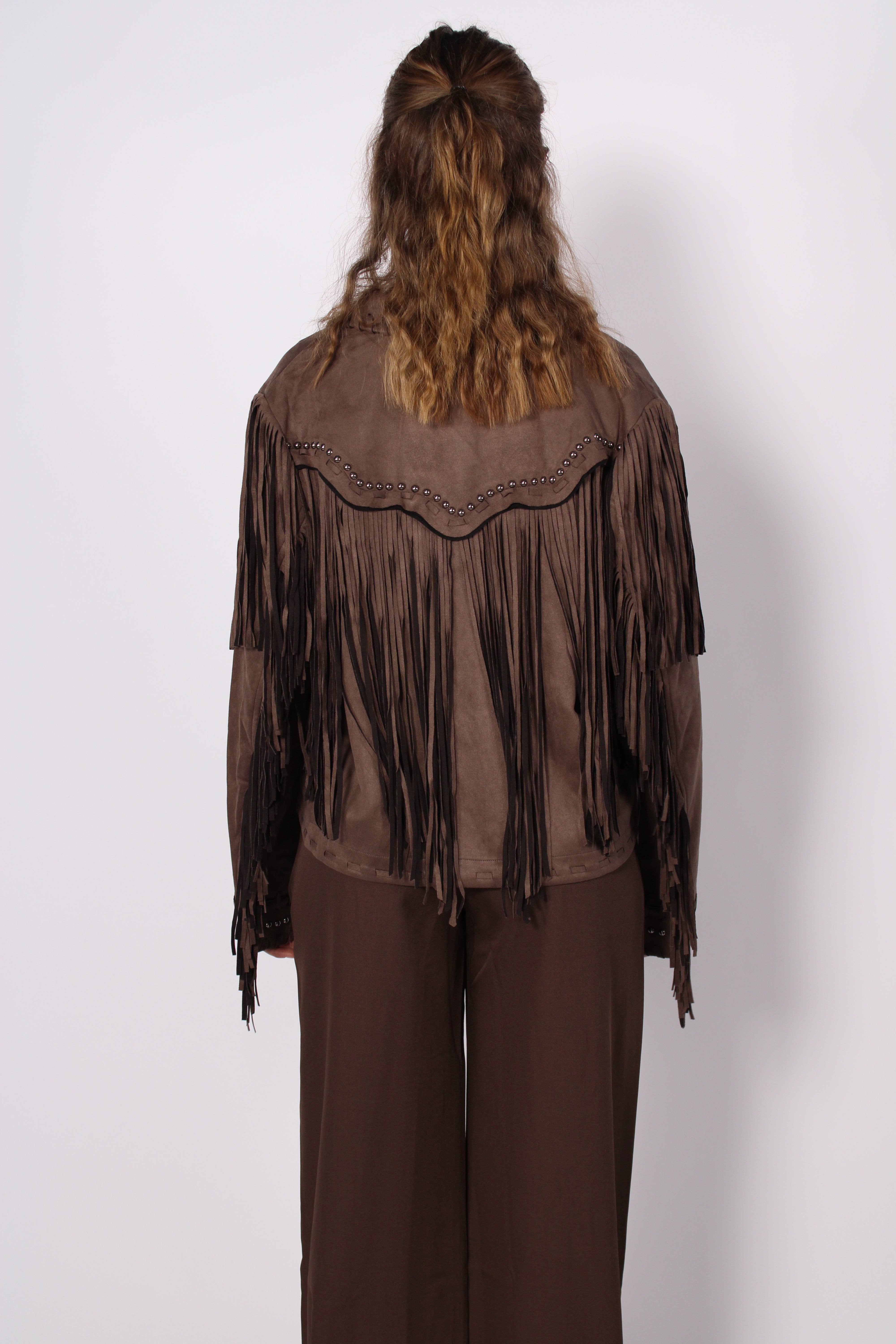 SUEDE DESERT REBEL JACKET - BROWN