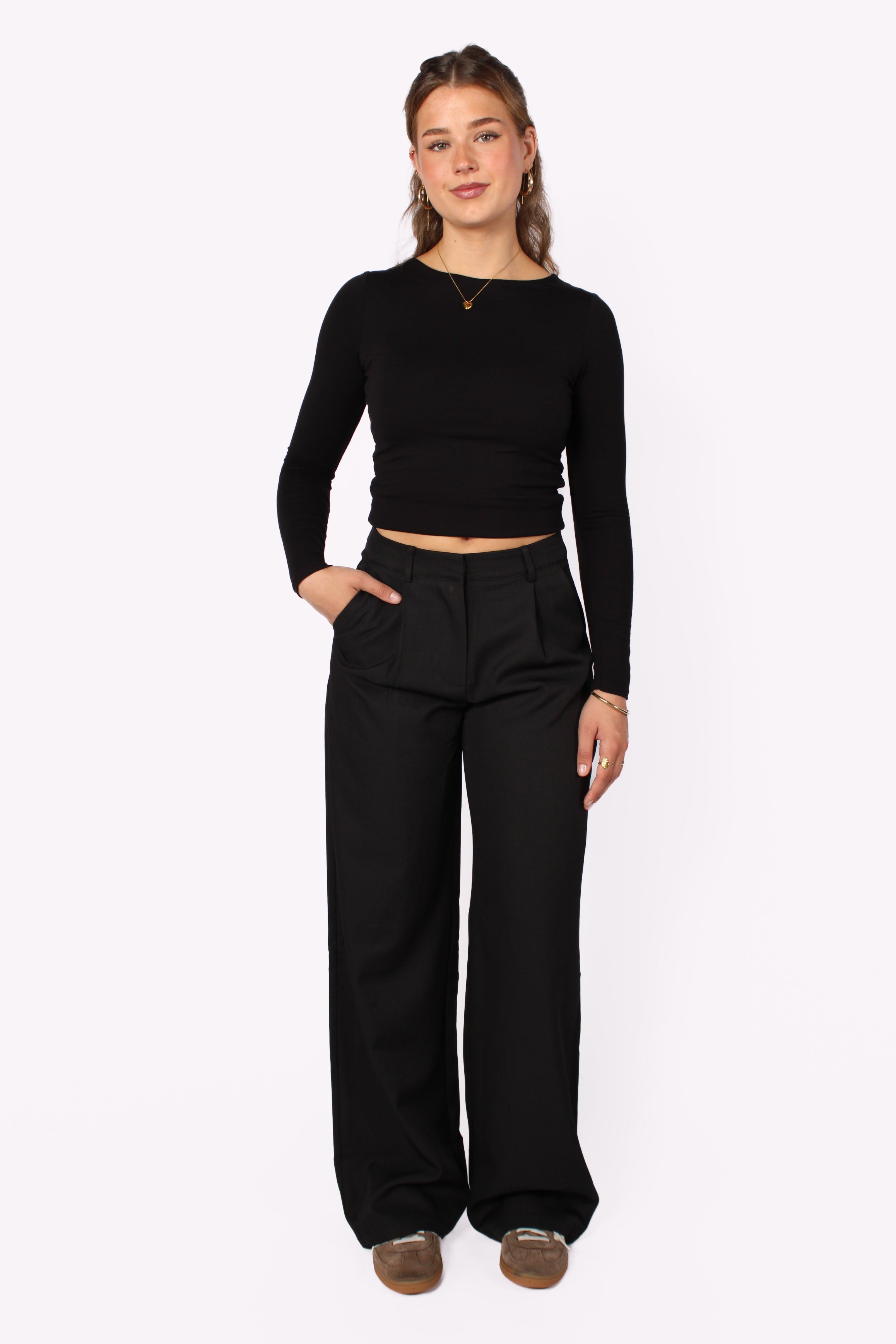 WIDE LEG TROUSER 19582 - BLACK