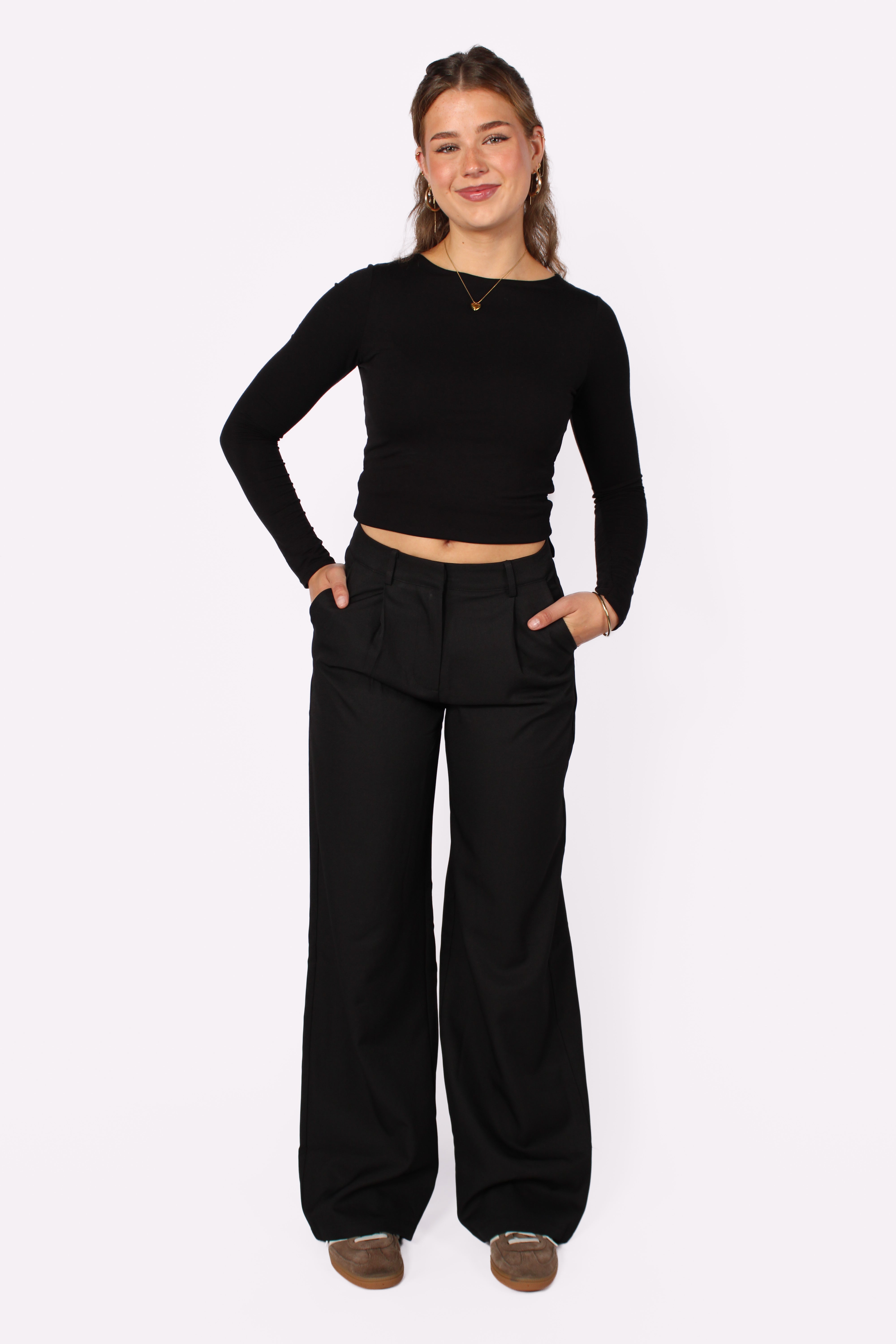 WIDE LEG TROUSER 19582 - BLACK