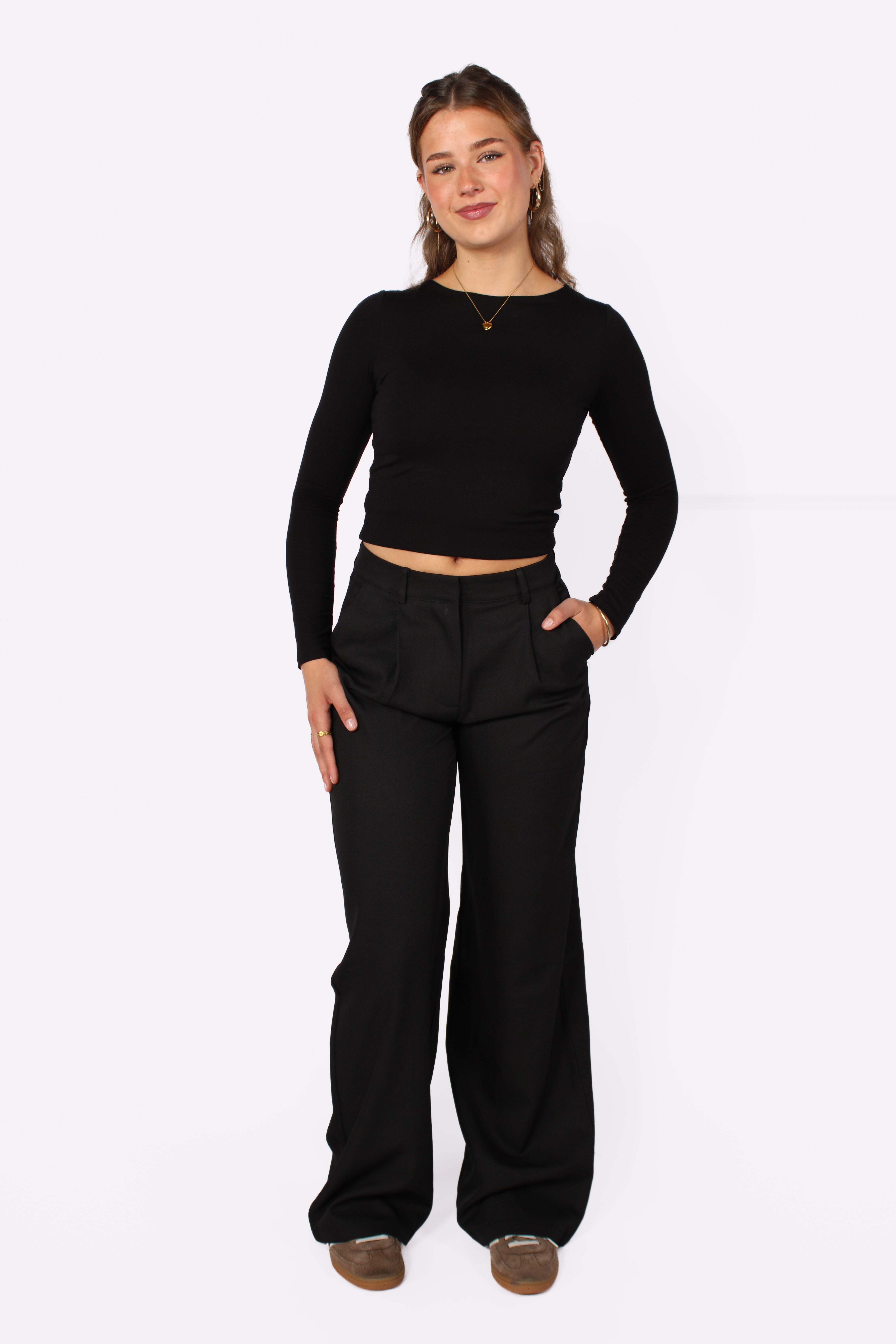 WIDE LEG TROUSER 19582 - BLACK