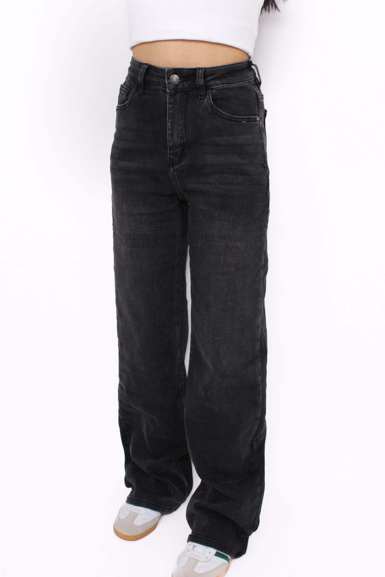 GOODIES WIDE LEG JEANS 2523 - ANTRACITE