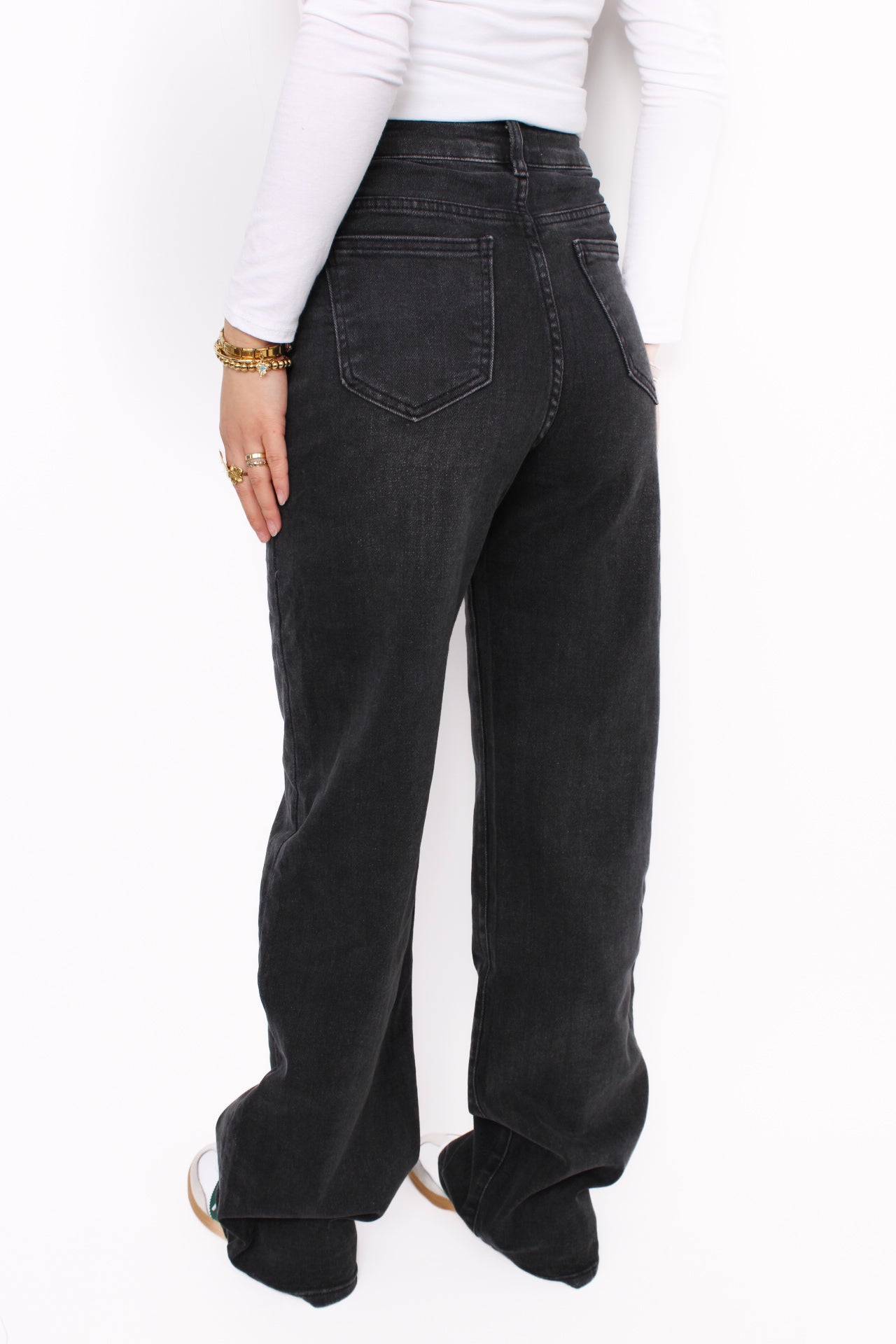 GOODIES WIDE LEG JEANS 2523 - ANTRACITE