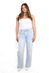''PLUSSIZE'' WIDE LEG JEANS 8049-1 - LIGHT DENIM