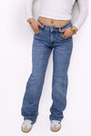 WIDE LEG LOW WAIST JEANS 981-7 - DENIM
