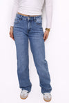 WIDE LEG LOW WAIST JEANS 981-7 - DENIM