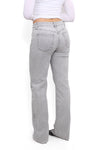 ''TALL'' WIDE LEG MID WAIST JEANS 3152 - LIGHT GREY