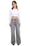 ''TALL'' WIDE LEG JEANS 9136 - GREY