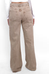 ''TALL'' WIDE LEG JEANS 9136 - SAND BEIGE