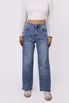 ''PETITE'' WIDE LEG JEANS 6742-11- DENIM