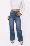 ''PETITE'' WIDE LEG JEANS 6742-1 - DENIM