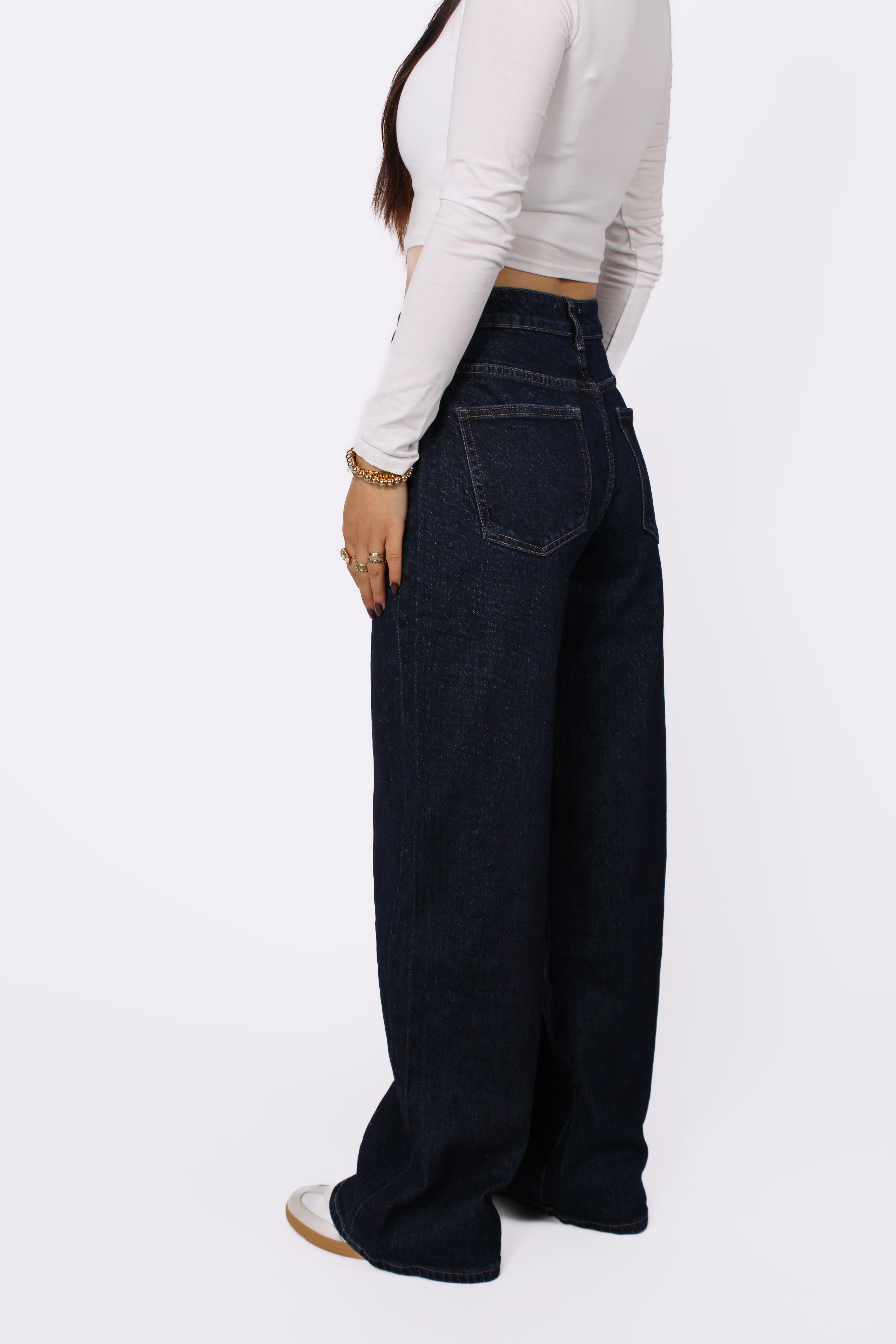 WIDE LEG JEANS 876-22 - DARK DENIM