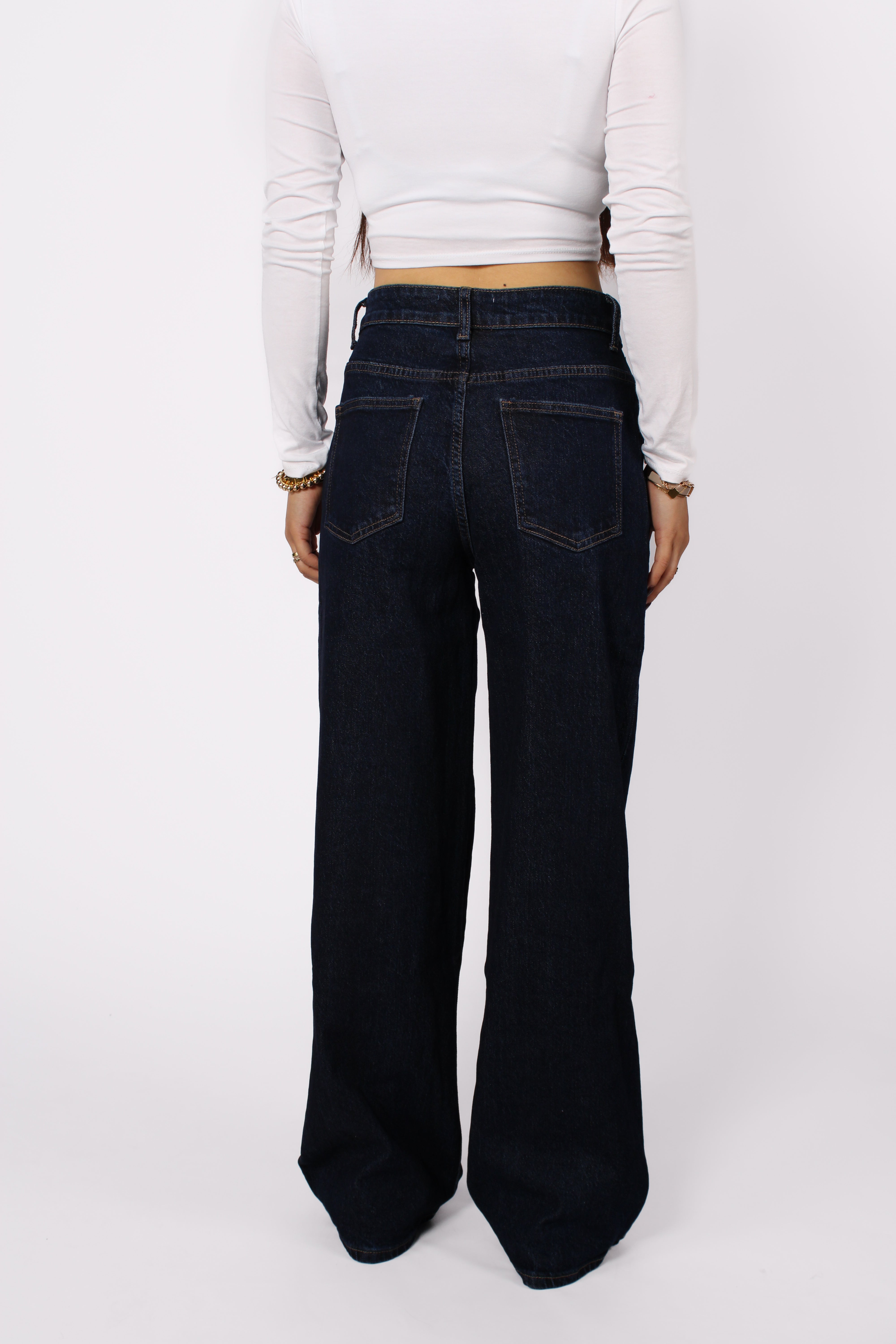 WIDE LEG JEANS 876-22 - DARK DENIM