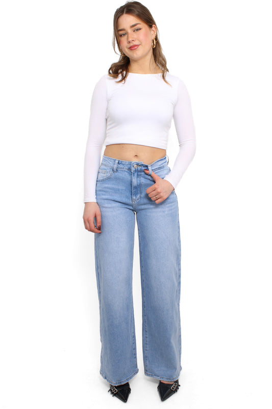 WIDE LEG JEANS 7386 - DENIM