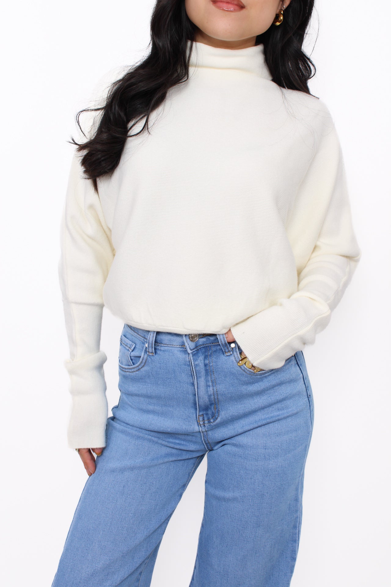 NYOMI SWEATER - ECRU