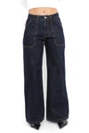 WIDE LEG JEANS 0686 - DARK INDIGO DENIM