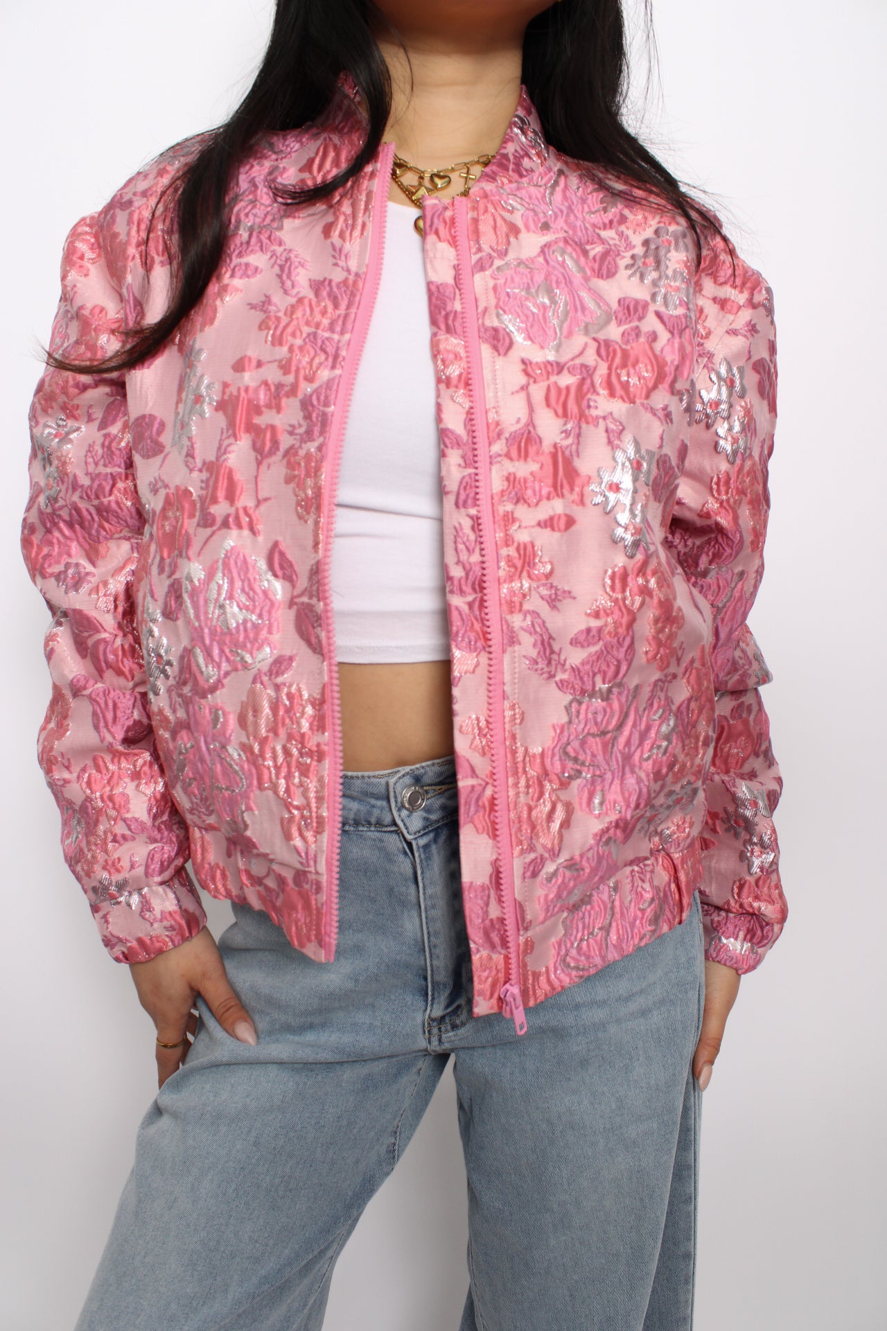 bloemen bomber jas jacket flower bomber