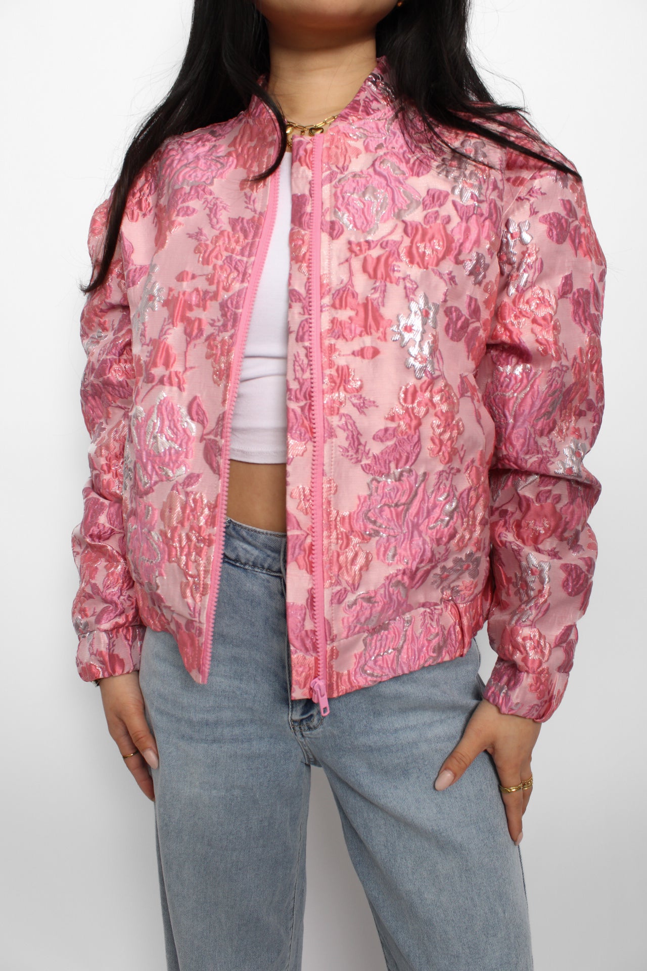 bloemen bomber jas jacket flower bomber