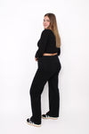 ''PLUSSIZE'' WIDE LEG JEANS 871-3 - BLACK