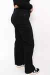 ''PLUSSIZE'' WIDE LEG JEANS 871-3 - BLACK