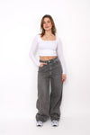 ''TALL'' BAGGY JEANS 3855 - GREY